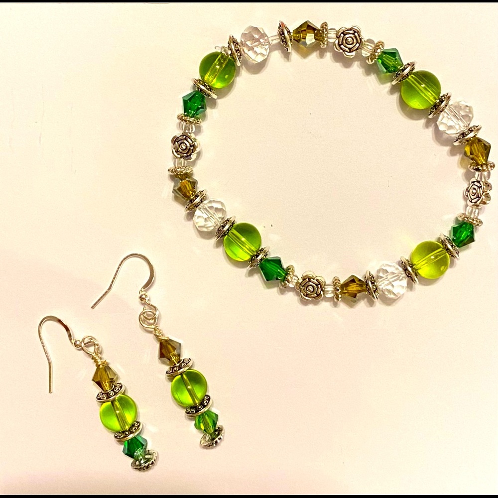 Handcrafted Bracelet & Earrings
